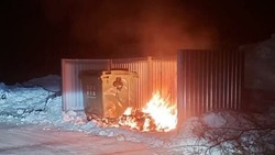 Вандалы подожгли два контейнера для бытовых отходов в Ногликах