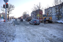 Участок улицы Комсомольской в Южно-Сахалинске открыли для сквозного проезда