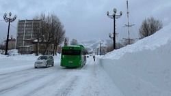 Автобусы по двум маршрутам вышли на улицы Южно-Сахалинска 27 января