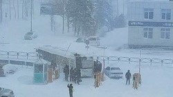 «Толкни меня, если сможешь»: пассажиры вытолкали автобус с территории аэропорта в Южно-Сахалинске