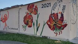 «Саранки на Саранской». Цветочный стрит-арт появился в Южно-Сахалинске