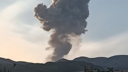 Вулкан Эбеко на Курилах выбросил пепел на высоту почти 3 километров 27 февраля