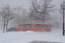 Автобусы сняли с маршрутов Южно-Сахалинска