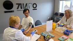 Сотрудники «Лиго-Дизайна» проверили здоровье благодаря нацпроекту в Южно-Сахалинске