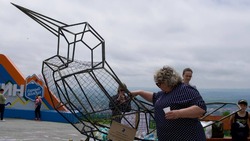 О сборе мусора у арт-объекта «Кедровка» напомнили гостям «Горного воздуха»