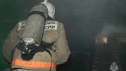 Огонь охватил заброшенное здание в Холмском районе ночью 2 мая 