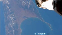 Сахалин и остров Тюлений показали с высоты МКС