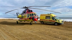 Ребенка экстренно отправили на вертолете к врачам Южно-Сахалинска