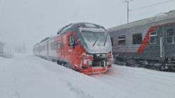 Движение пригородных поездов на два дня отменили из-за циклона на Сахалине